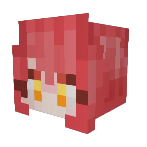 Mistress_Makima Minecraft avatar head, 3D render