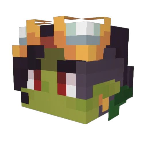 Mistress_Void Minecraft avatar head, 3D render