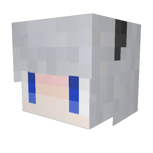 Mistriker Minecraft avatar head, 3D render
