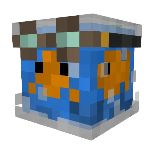 Mistronius Minecraft avatar head, 3D render