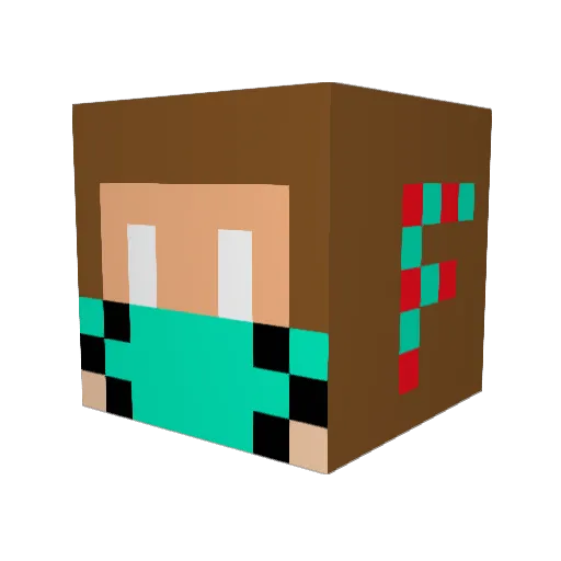 MistryMonkey06 Minecraft avatar head, 3D render