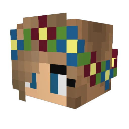 Mistrz2019 Minecraft avatar head, 3D render