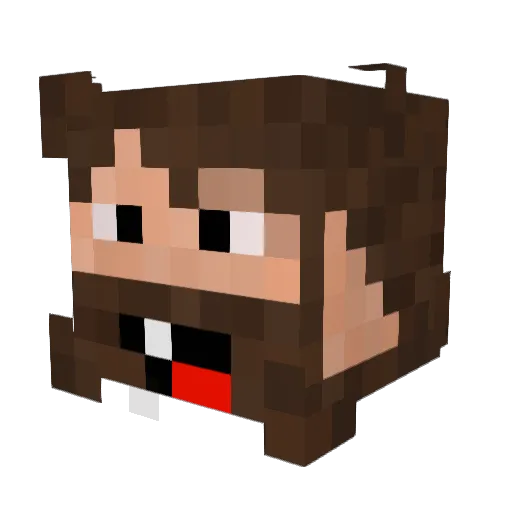 Mistter_ Minecraft avatar head, 3D render