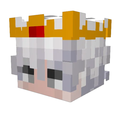 Mistu01 Minecraft avatar head, 3D render