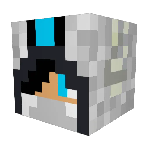 MistuhMundo Minecraft avatar head, 3D render