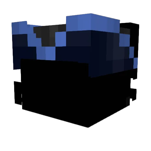 Mistv1 Minecraft avatar head, 3D render