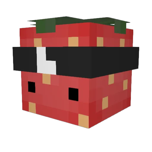 MistyBread Minecraft avatar head, 3D render