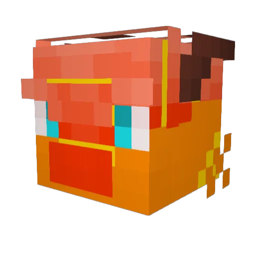 MistyDragon2 Minecraft avatar head, 3D render