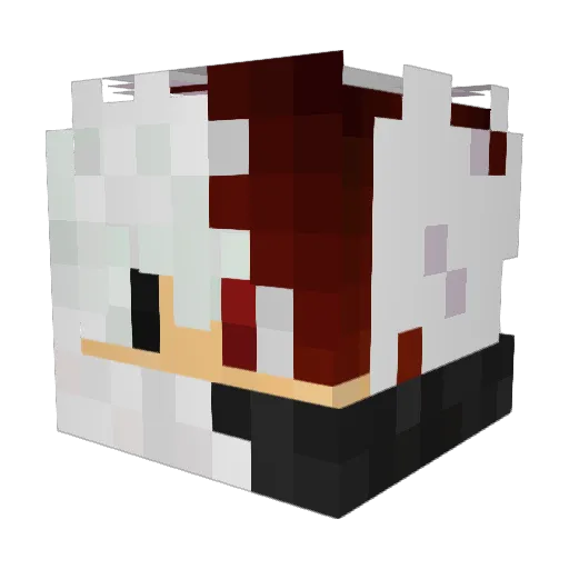 MistyFR Minecraft avatar head, 3D render