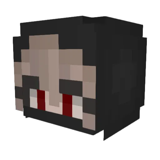 MistyFox04 Minecraft avatar head, 3D render