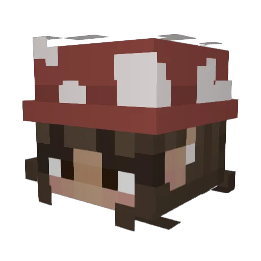 MistyM_ Minecraft avatar head, 3D render