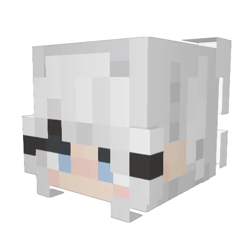 MistyMare Minecraft avatar head, 3D render