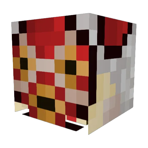 MistyMelody Minecraft avatar head, 3D render