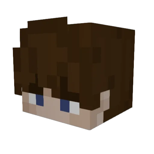 MistyWhip Minecraft avatar head, 3D render