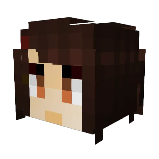 Misty_J Minecraft avatar head, 3D render