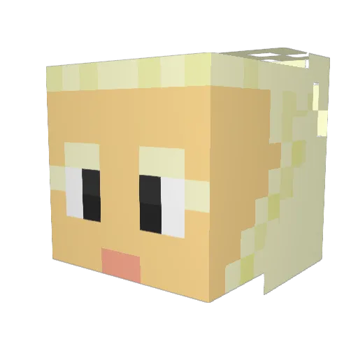 Misty_Sea Minecraft avatar head, 3D render