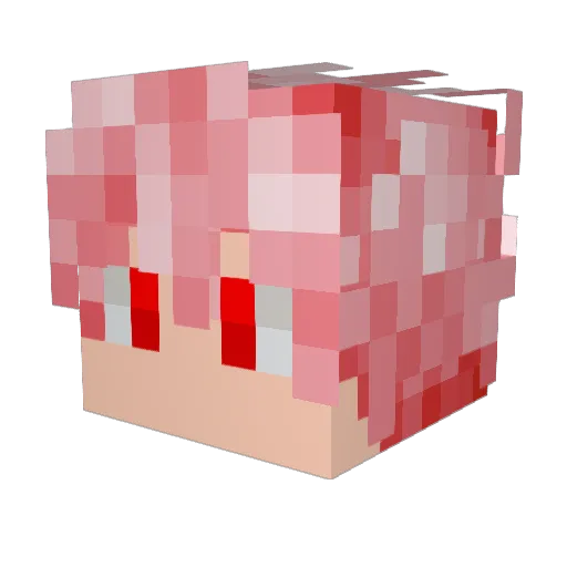 Mistymax Minecraft avatar head, 3D render