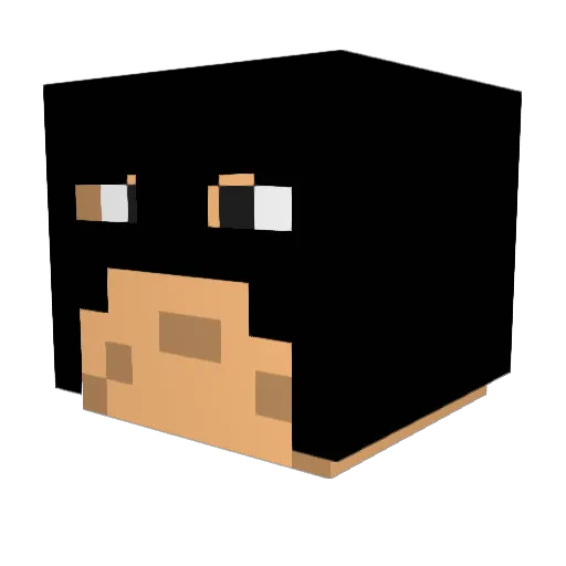 Mistzxc Minecraft avatar head, 3D render