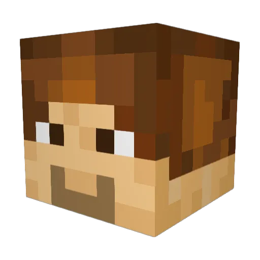 MisuMeow Minecraft avatar head, 3D render