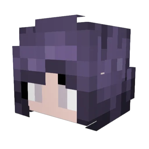 Misujage Minecraft avatar head, 3D render