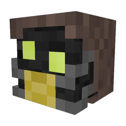 Misuki99 Minecraft avatar head, 3D render
