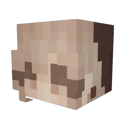 Misukix03 Minecraft avatar head, 3D render
