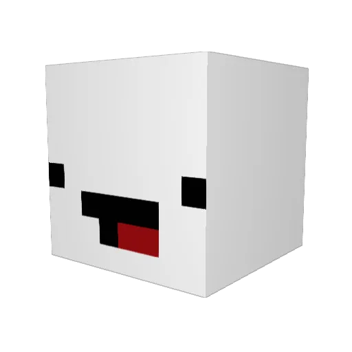Misukukki Minecraft avatar head, 3D render