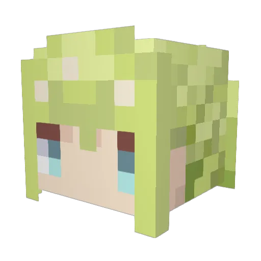 Misumi3331 Minecraft avatar head, 3D render