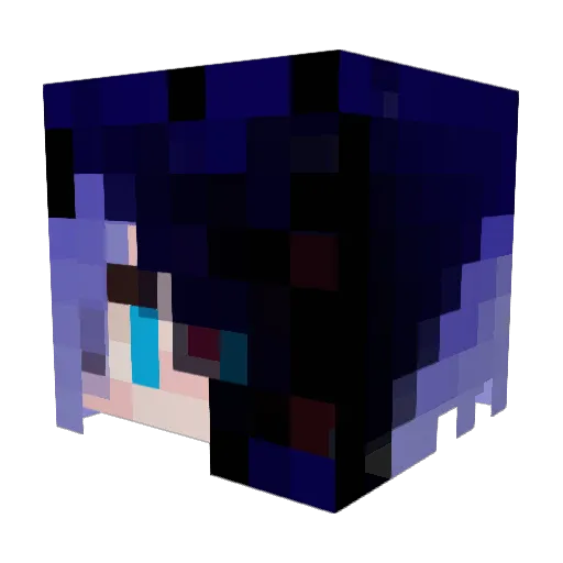 Misutoa Minecraft avatar head, 3D render