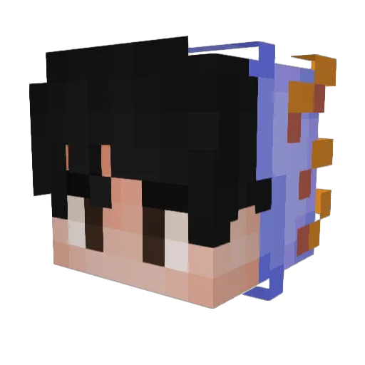 Miszel12PL Minecraft avatar head, 3D render