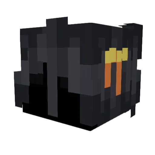 Miszunn Minecraft avatar head, 3D render