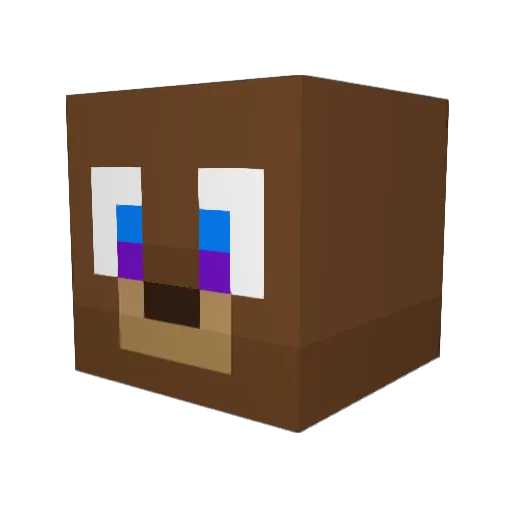 MitMit14 Minecraft avatar head, 3D render