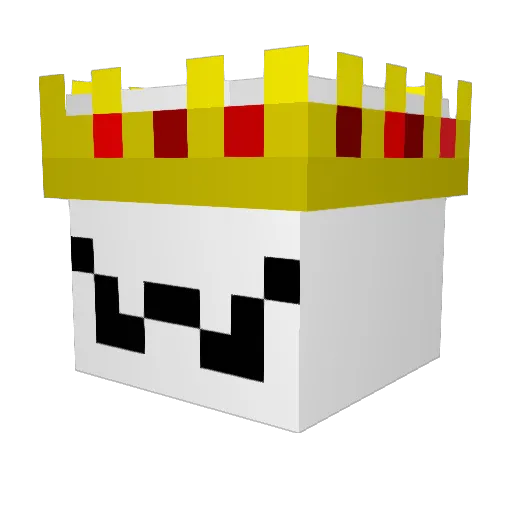 Mitamoto Minecraft avatar head, 3D render