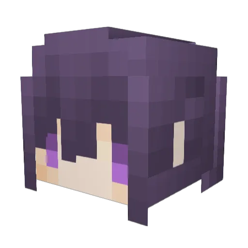 MitaoTea Minecraft avatar head, 3D render