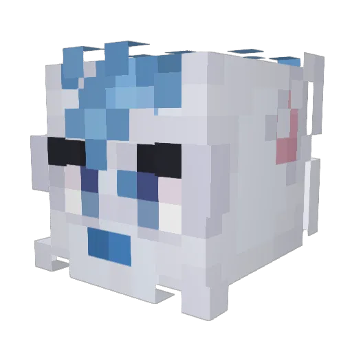 Mitch Minecraft avatar head, 3D render