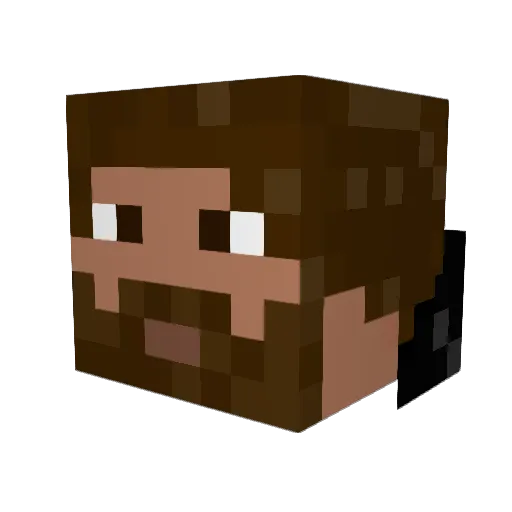 MitchFrost Minecraft avatar head, 3D render