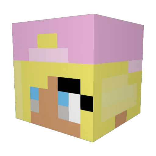 MitchMoneyMaker Minecraft avatar head, 3D render
