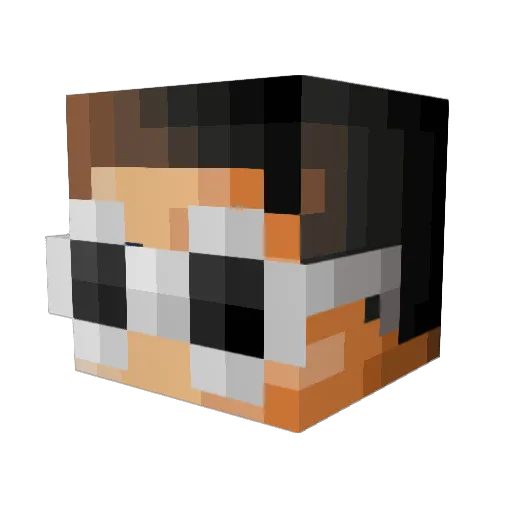 MitchSRobinson Minecraft avatar head, 3D render