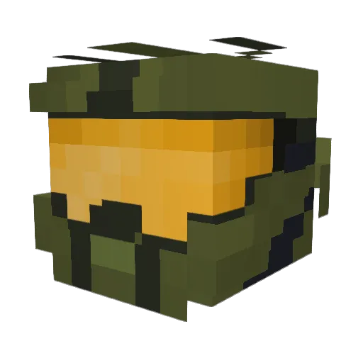 MitchTess Minecraft avatar head, 3D render