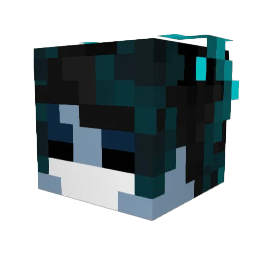 Mitch_et_Willows Minecraft avatar head, 3D render