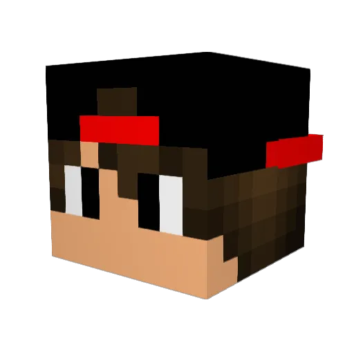 Mitch_mal Minecraft avatar head, 3D render