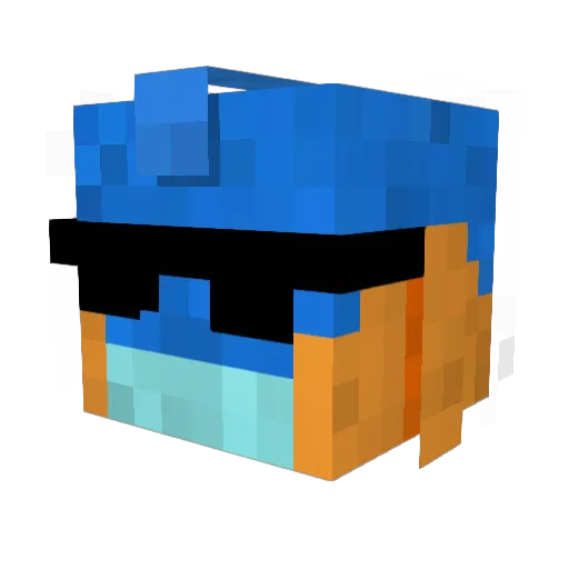 Mitchballa99 Minecraft avatar head, 3D render