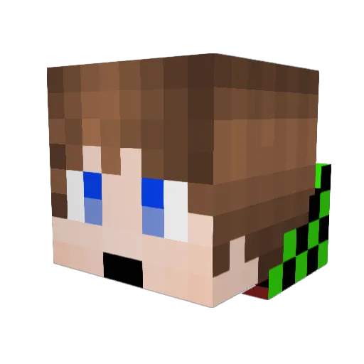 MitchelMan1230 Minecraft avatar head, 3D render