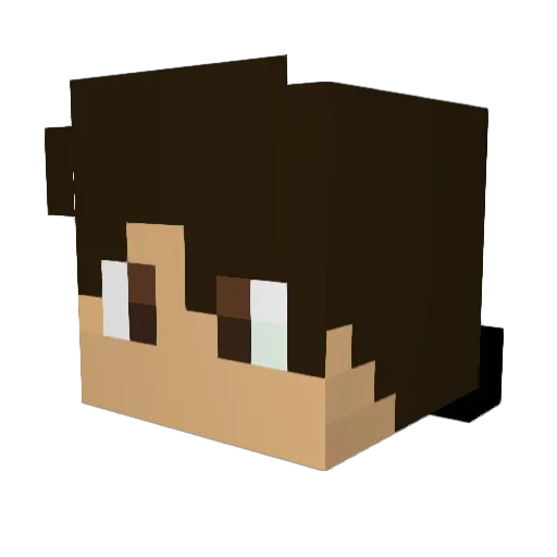 MitchellAgent Minecraft avatar head, 3D render