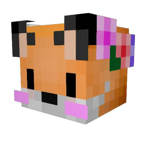 Mitchells_ Minecraft avatar head, 3D render