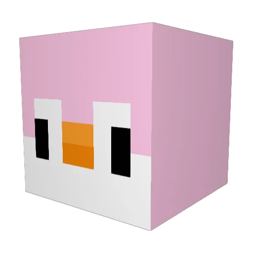 Mitchellv04 Minecraft avatar head, 3D render