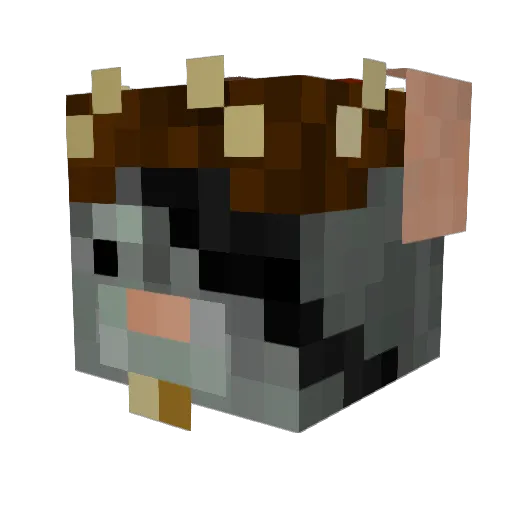 Mitchondria Minecraft avatar head, 3D render