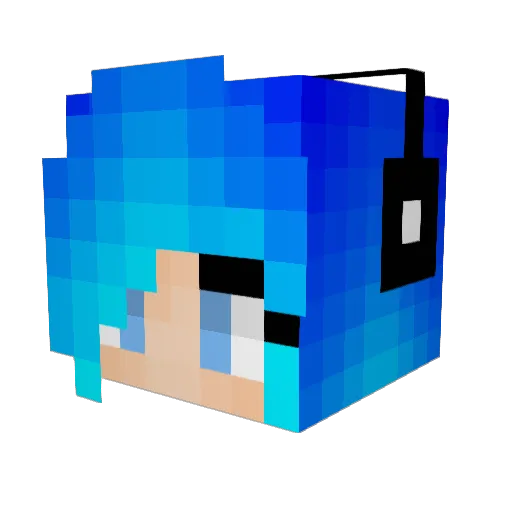 Mitchremington9 Minecraft avatar head, 3D render