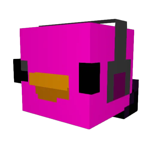 Mitchtb Minecraft avatar head, 3D render