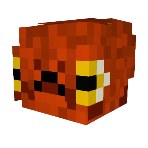 Mitckin Minecraft avatar head, 3D render